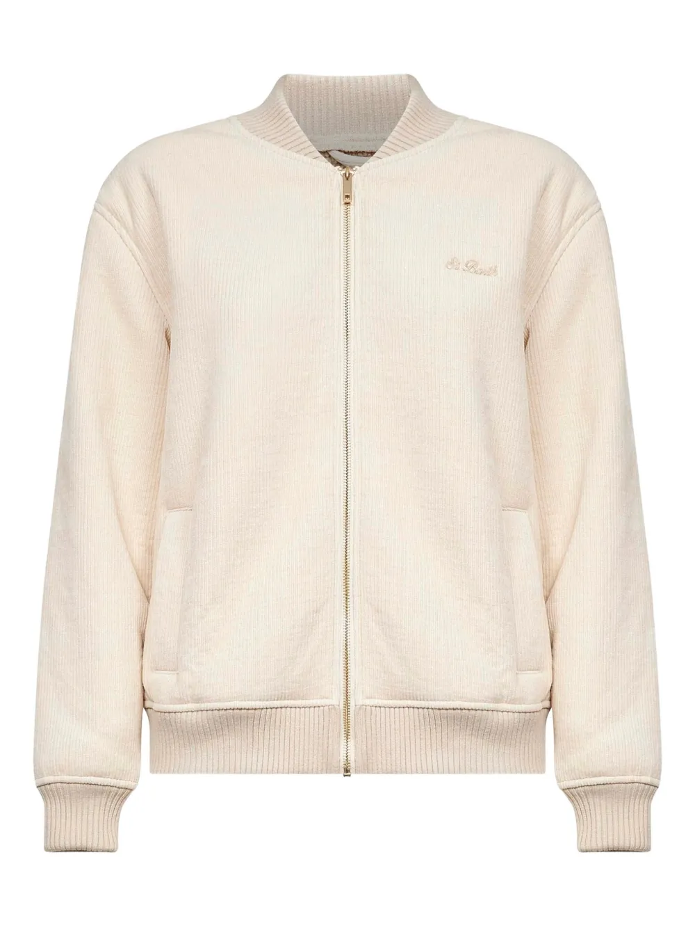 Бомбер с вышивкой и ребристой отделкой Mc2 Saint Barth, нейтральный
Бомбер с вышивкой и ребристой отделкой Mc2 Saint Barth, нейтральный