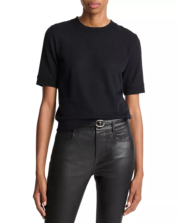 Шерстяной топ с круглым вырезом Vince, синий
Шерстяной топ с круглым вырезом Vince, синий