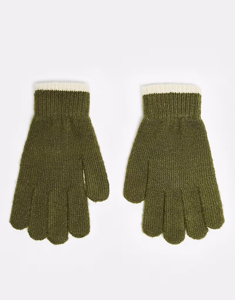 Вязаные перчатки с наконечниками цвета хаки Asos Design
Вязаные перчатки с наконечниками цвета хаки Asos Design