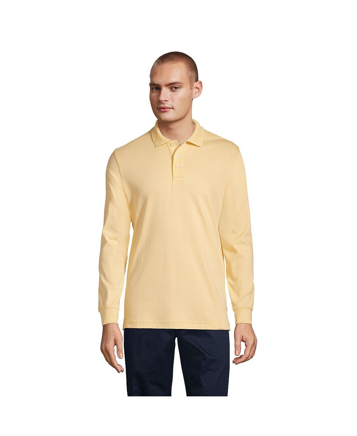 Мужская рубашка поло с длинным рукавом в школьной форме Lands' End
Мужская рубашка поло с длинным рукавом в школьной форме Lands' End