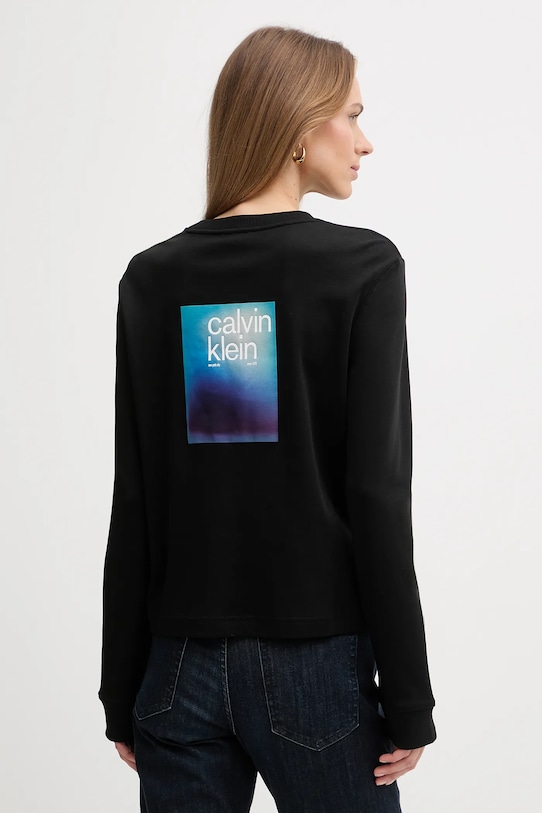 Хлопковый лонгслив Calvin Klein Jeans, черный
Хлопковый лонгслив Calvin Klein Jeans, черный