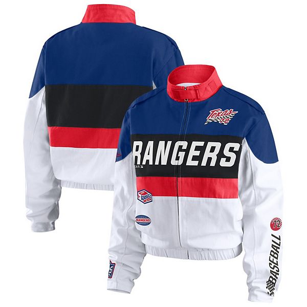 Женская куртка-бомбер Texas Rangers с молнией на всю длину, цвет navy/white Wear By Erin Andrews
Женская куртка-бомбер Texas Rangers с молнией на всю длину, цвет navy/white Wear By Erin Andrews