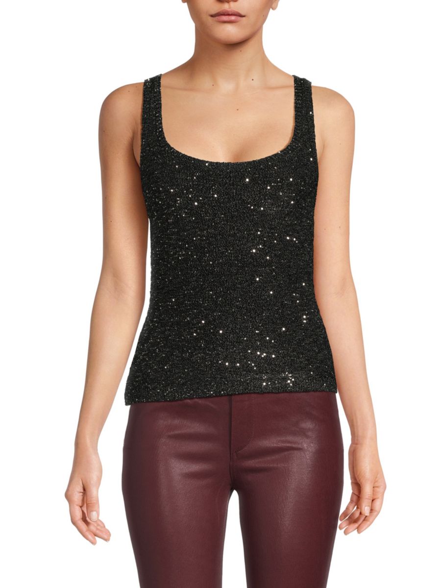Топ с пайетками Fiona Hervé Léger, черный 
Топ с пайетками Fiona Hervé Léger, черный