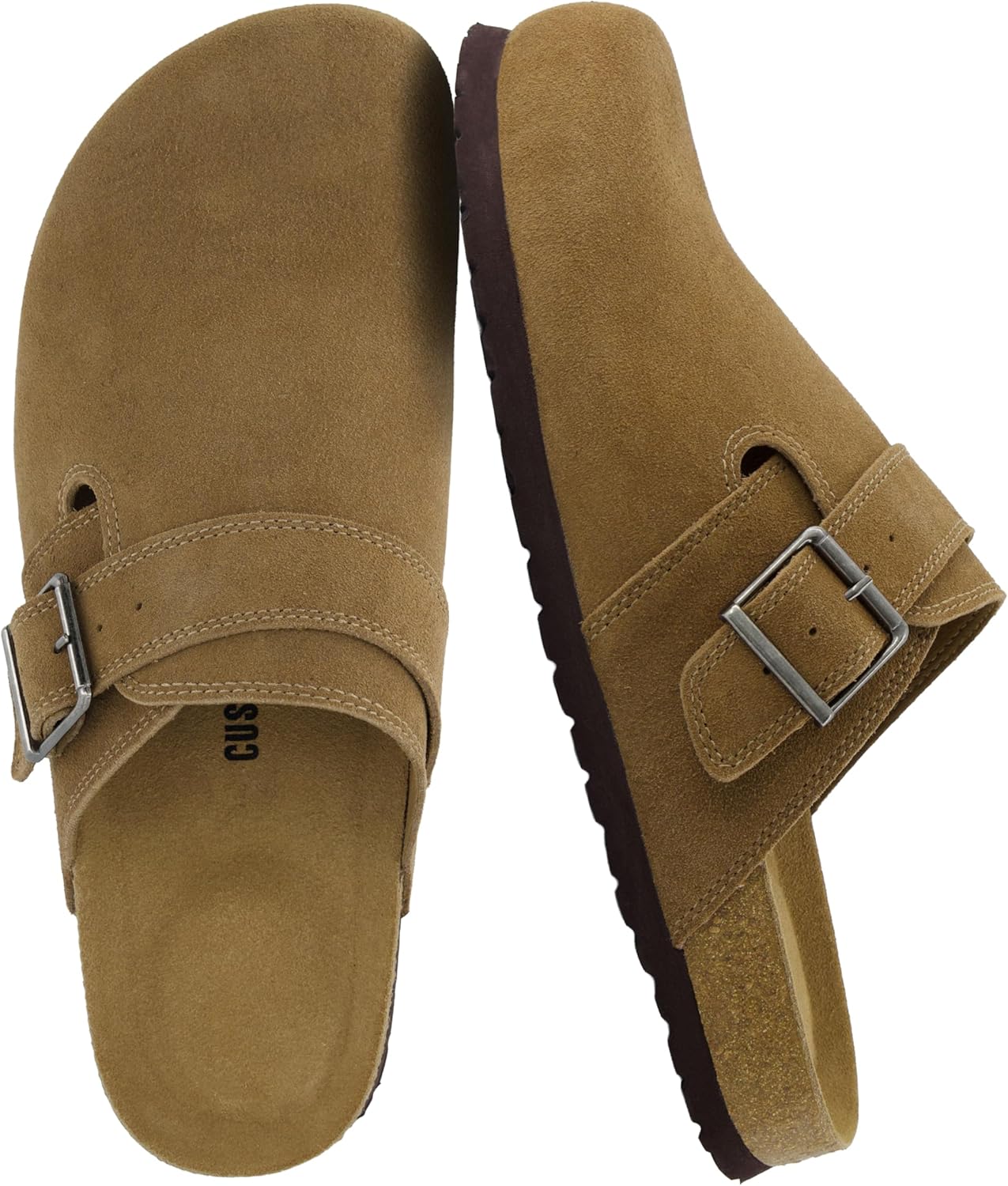 Мужские сабо CUSHIONAIRE Hugo из натуральной замши - удобные туфли без шнурков с регулируемой пряжкой, закрытый носок, коричневый
Мужские сабо CUSHIONAIRE Hugo из натуральной замши - удобные туфли без шнурков с регулируемой пряжкой, закрытый носок, коричневый