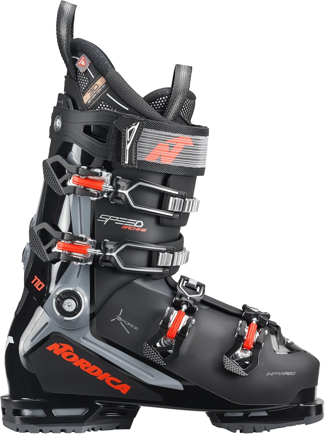Мужские утепленные ботинки NORDICA Speedmachine 3 110 среднего объема для зимних видов спорта, вездеходные, для фрирайда, горного туризма, с подошвой Gripwalk, с регулируемой анатомической оболочкой., Black / Grey / Red, Черный, Мужские утепленные ботинки
Мужские утепленные ботинки NORDICA Speedmachine 3 110 среднего объема для зимних видов спорта, вездеходные, для фрирайда, горного туризма, с подошвой Gripwalk, с регулируемой анатомической оболочкой., Black / Grey / Red, Черный, Мужские утепленные ботинки