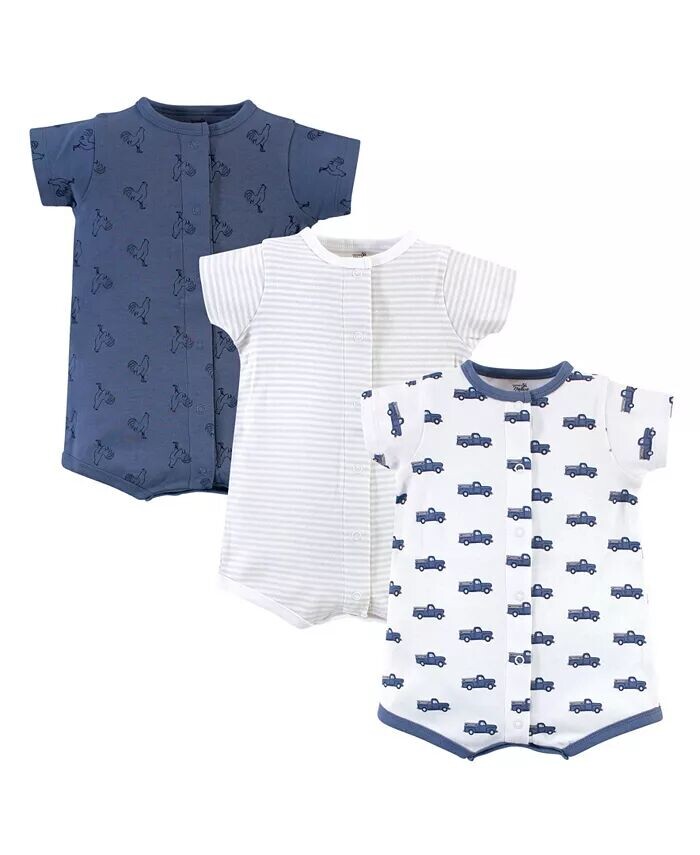 Комбинезоны из органического хлопка для маленьких девочек, 3 шт., Цветы Touched By Nature, синий
Комбинезоны из органического хлопка для маленьких девочек, 3 шт., Цветы Touched By Nature, синий