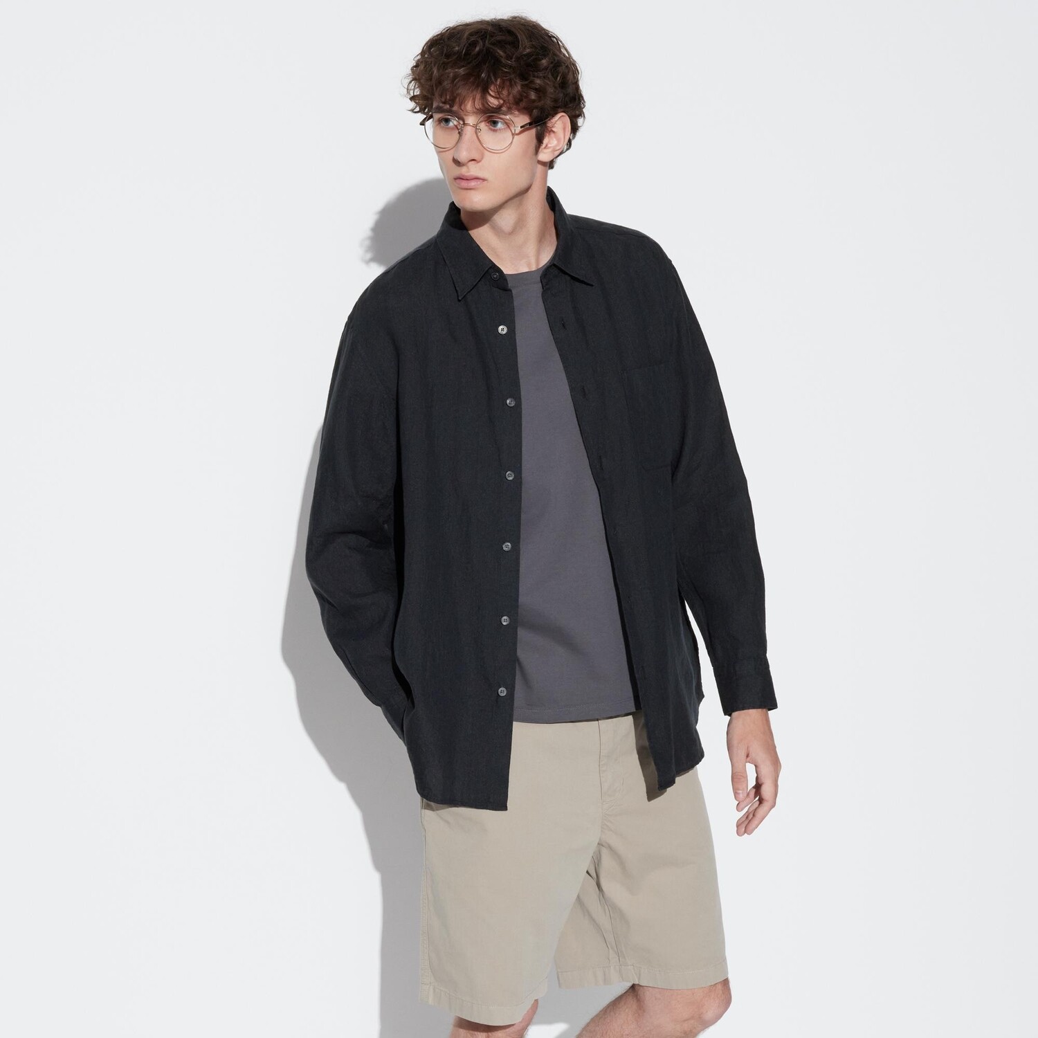 Рубашка UNIQLO льняная премиум-класса с длинным рукавом, черный
Рубашка UNIQLO льняная премиум-класса с длинным рукавом, черный