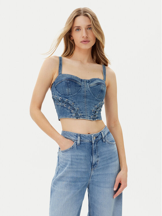Топ regular fit W5GH86 D4H7C Guess, синий
Топ regular fit W5GH86 D4H7C Guess, синий