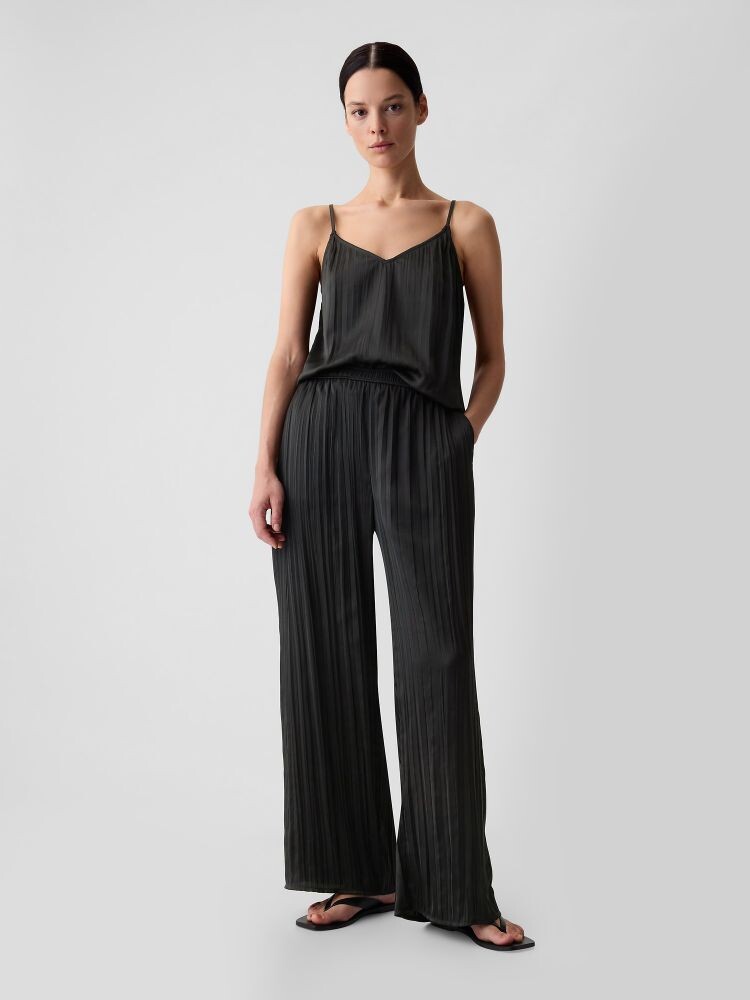 Брюки из тисненого атласа Gap, черный
Брюки из тисненого атласа Gap, черный