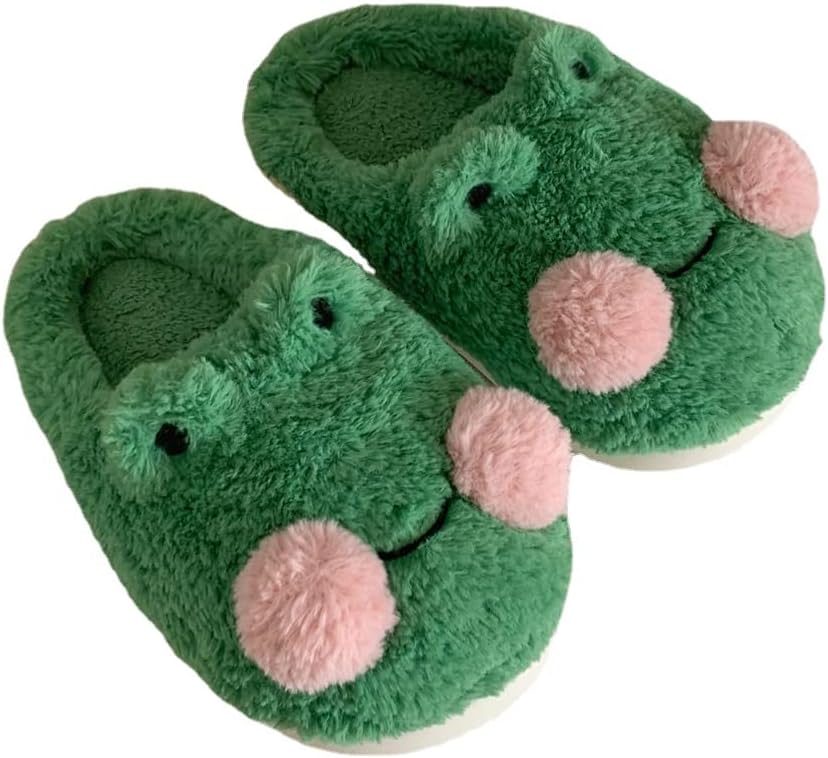 Милые тапочки-лягушки для женщин Кавайные тапочки для женщин Пушистые домашние тапочки Мягкие тапочки с животными для женщин и мужчин Plonme, зеленый
Милые тапочки-лягушки для женщин Кавайные тапочки для женщин Пушистые домашние тапочки Мягкие тапочки с животными для женщин и мужчин Plonme, зеленый