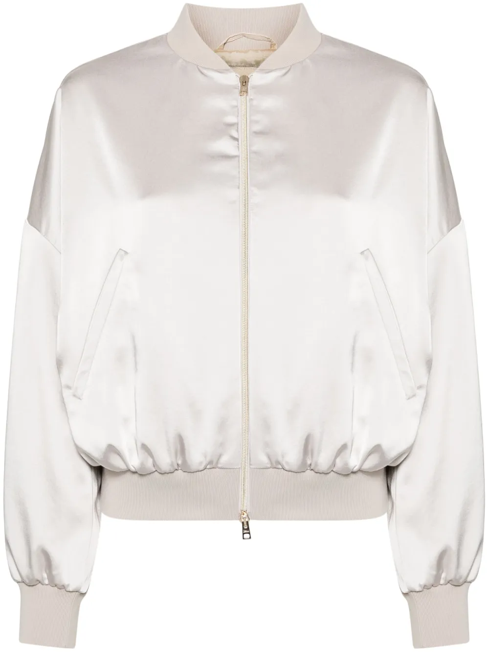 Бомбер с логотипом Herno, нейтральный
Бомбер с логотипом Herno, нейтральный