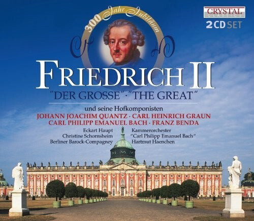 CD диск Quantz / Graun / Bach / Benda: FRIEDRICH II - Der Grosse
CD диск Quantz / Graun / Bach / Benda: FRIEDRICH II - Der Grosse