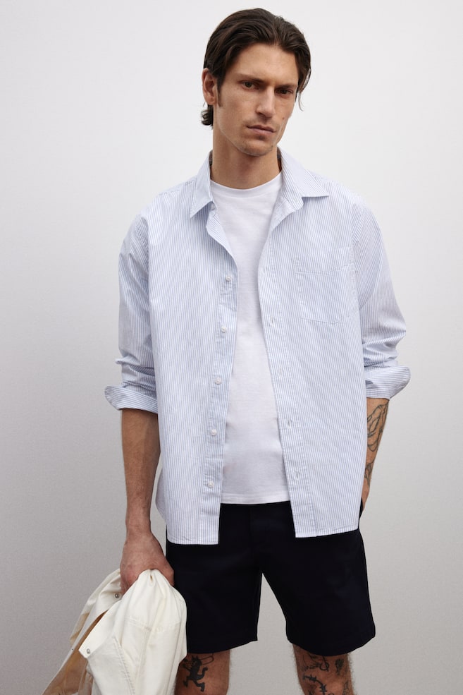 Шорты-Чиносы обычного кроя H&M, синий
Шорты-Чиносы обычного кроя H&M, синий