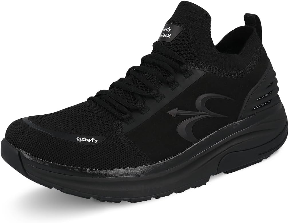 Мужские кроссовки GDEFY MATeeM Cross-Trainer - гибридные кроссовки VersoShock с доказанным эффектом облегчения боли и поддержкой Gravity Defyer, черный
Мужские кроссовки GDEFY MATeeM Cross-Trainer - гибридные кроссовки VersoShock с доказанным эффектом облегчения боли и поддержкой Gravity Defyer, черный