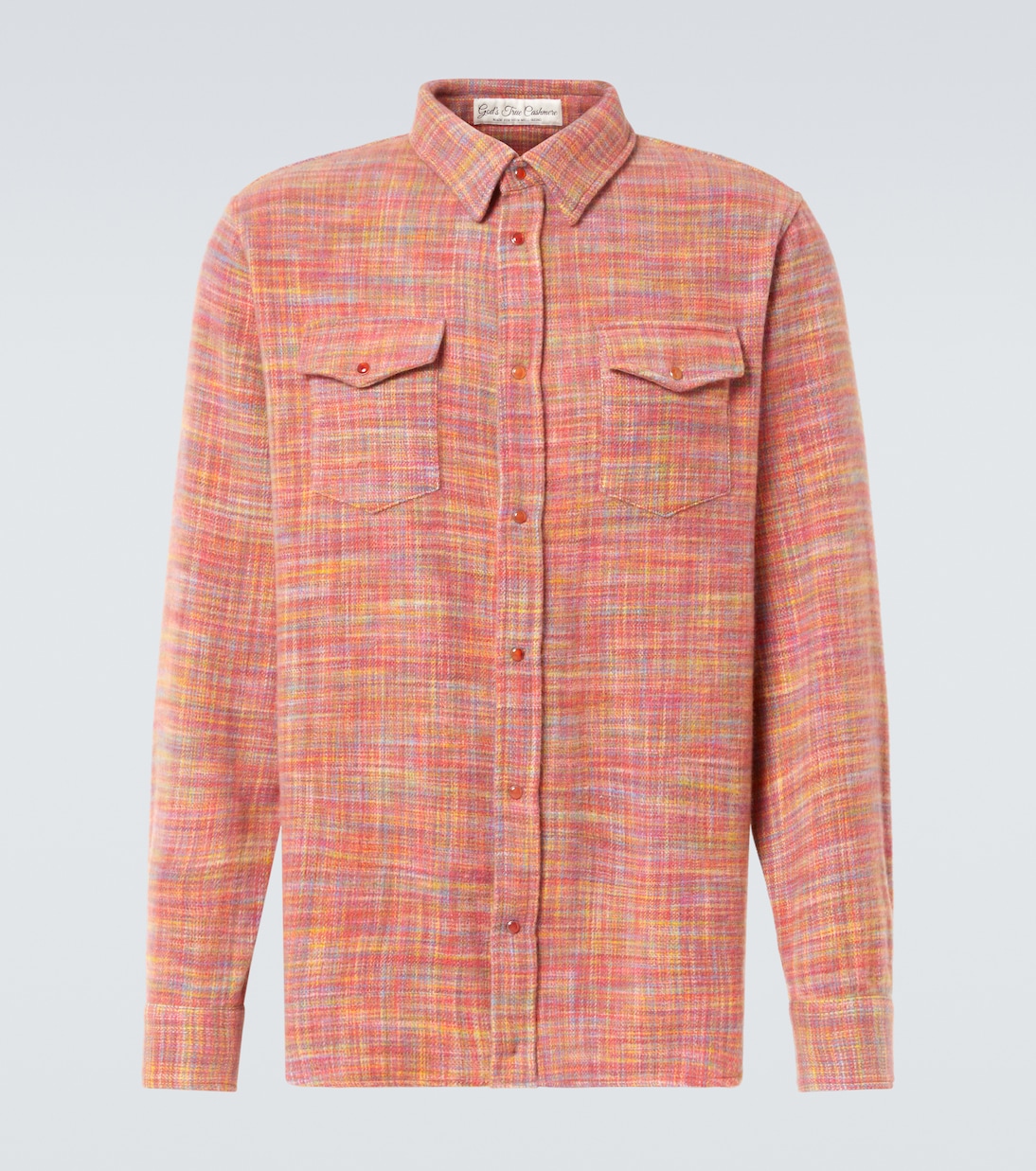 Рубашка из кашемира с эффектом омбре God's True Cashmere, Carnelian
Рубашка из кашемира с эффектом омбре God's True Cashmere, Carnelian