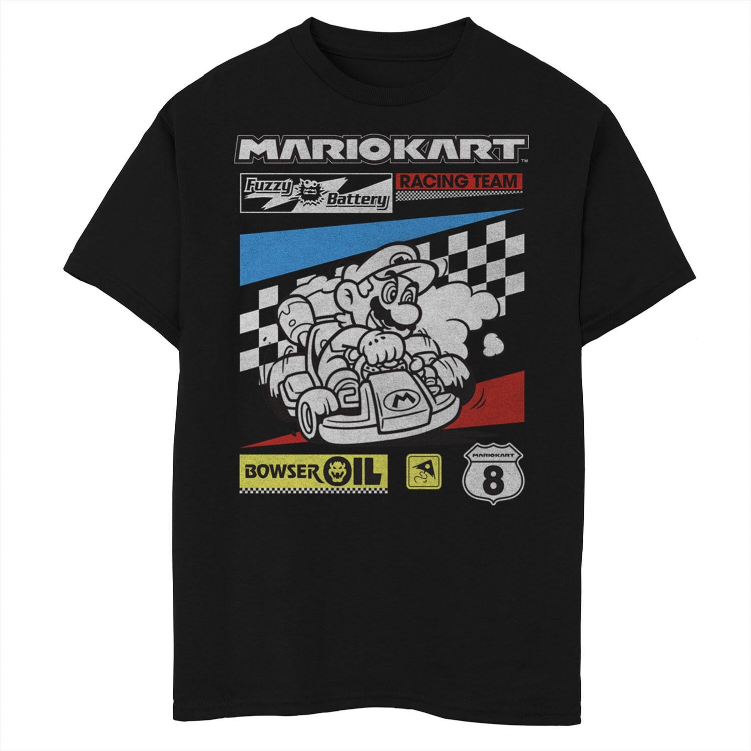 Футболка с плакатом гоночной команды Nintendo Mario Kart Racing Team для мальчиков 8–20 лет Licensed Character, черный
Футболка с плакатом гоночной команды Nintendo Mario Kart Racing Team для мальчиков 8–20 лет Licensed Character, черный