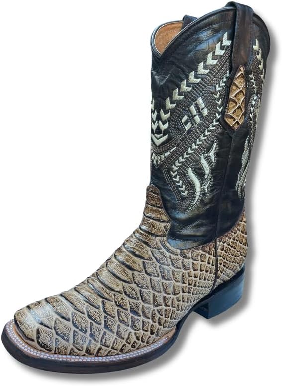 Мужские ковбойские сапоги GadwallAR с экзотическим узором, кожаные, серии Alex с рисунком под змею, каймана и страуса, с квадратным носком, слипон, Python Bone
Мужские ковбойские сапоги GadwallAR с экзотическим узором, кожаные, серии Alex с рисунком под змею, каймана и страуса, с квадратным носком, слипон, Python Bone