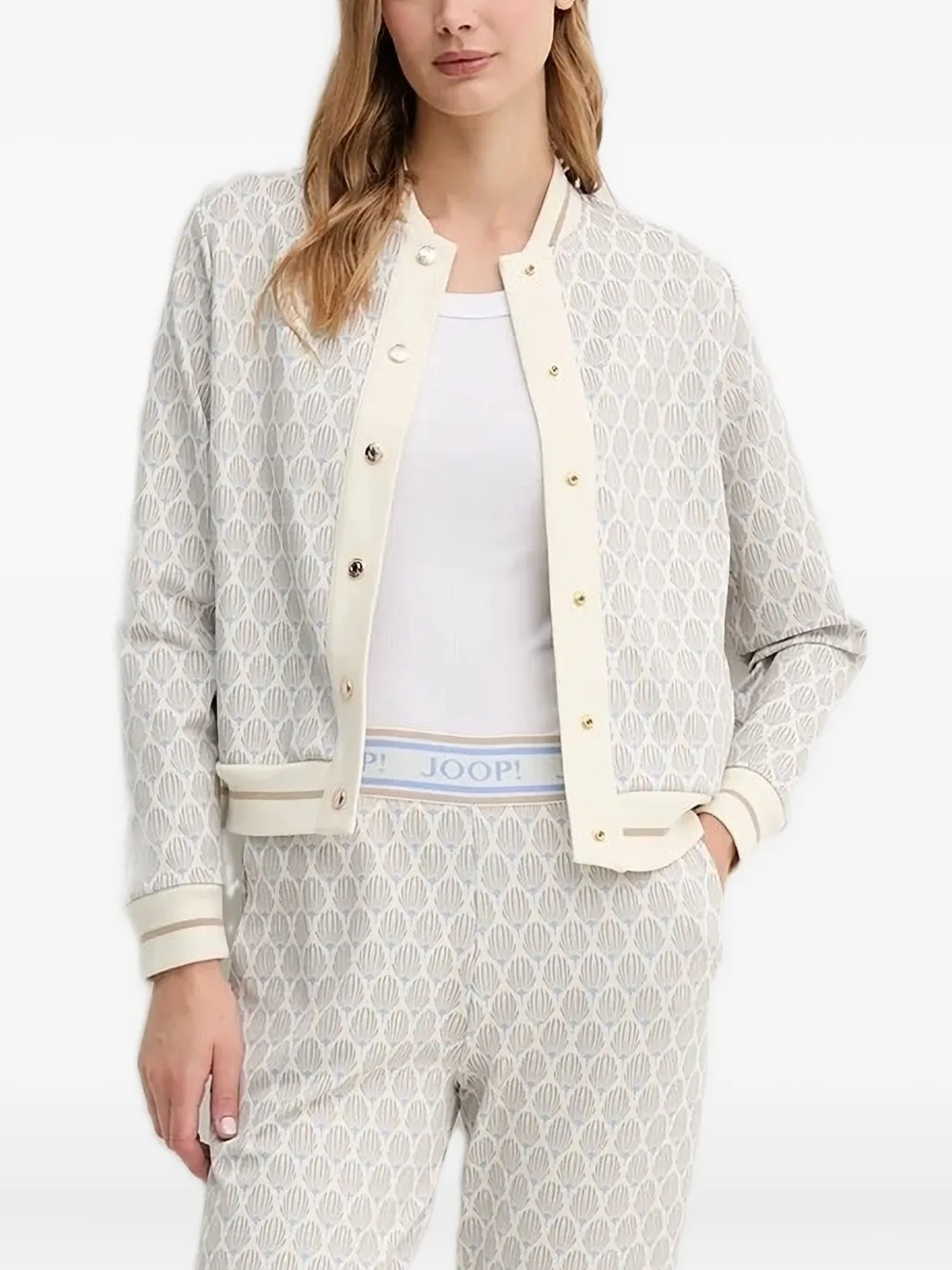 Толстовка Tjara с узором на пуговицах спереди Joop!, нейтральный
Толстовка Tjara с узором на пуговицах спереди Joop!, нейтральный