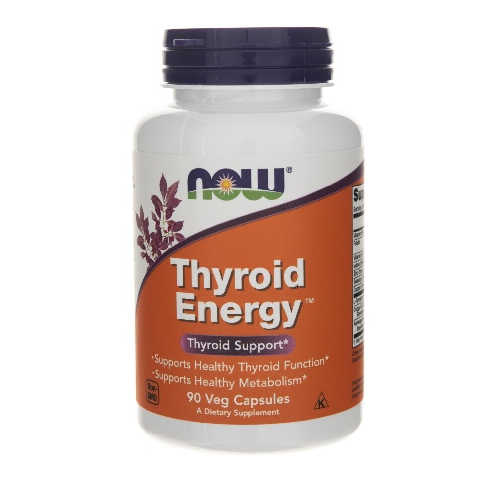 Now Foods, Биологически активная добавка Thyroid Energy, 90 капсул
Now Foods, Биологически активная добавка Thyroid Energy, 90 капсул