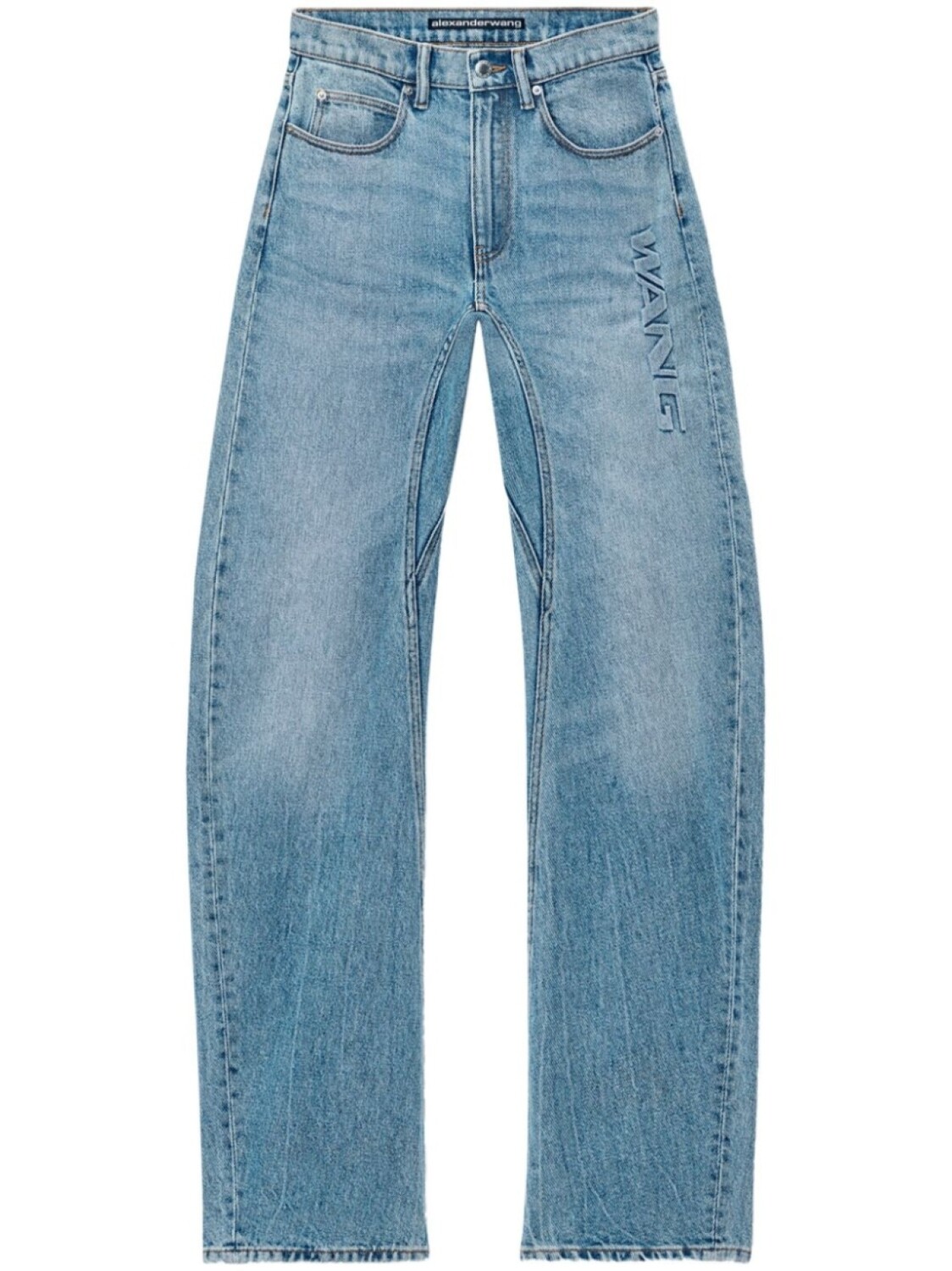 Джинсы с тисненым логотипом Alexander Wang, синий
Джинсы с тисненым логотипом Alexander Wang, синий