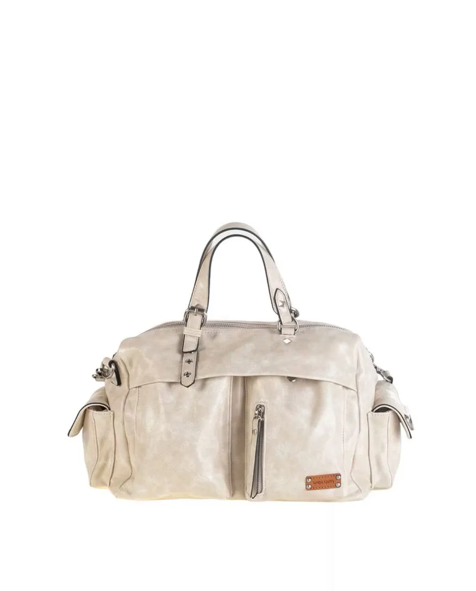 Сумка среднего размера из полиуретана Volum, бежевый
Сумка среднего размера из полиуретана Volum, бежевый