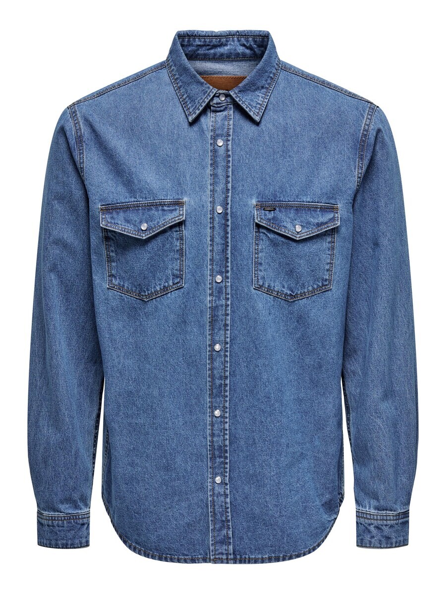 Комфортная рубашка Only & Sons BANE, синий джинсовый
Комфортная рубашка Only & Sons BANE, синий джинсовый