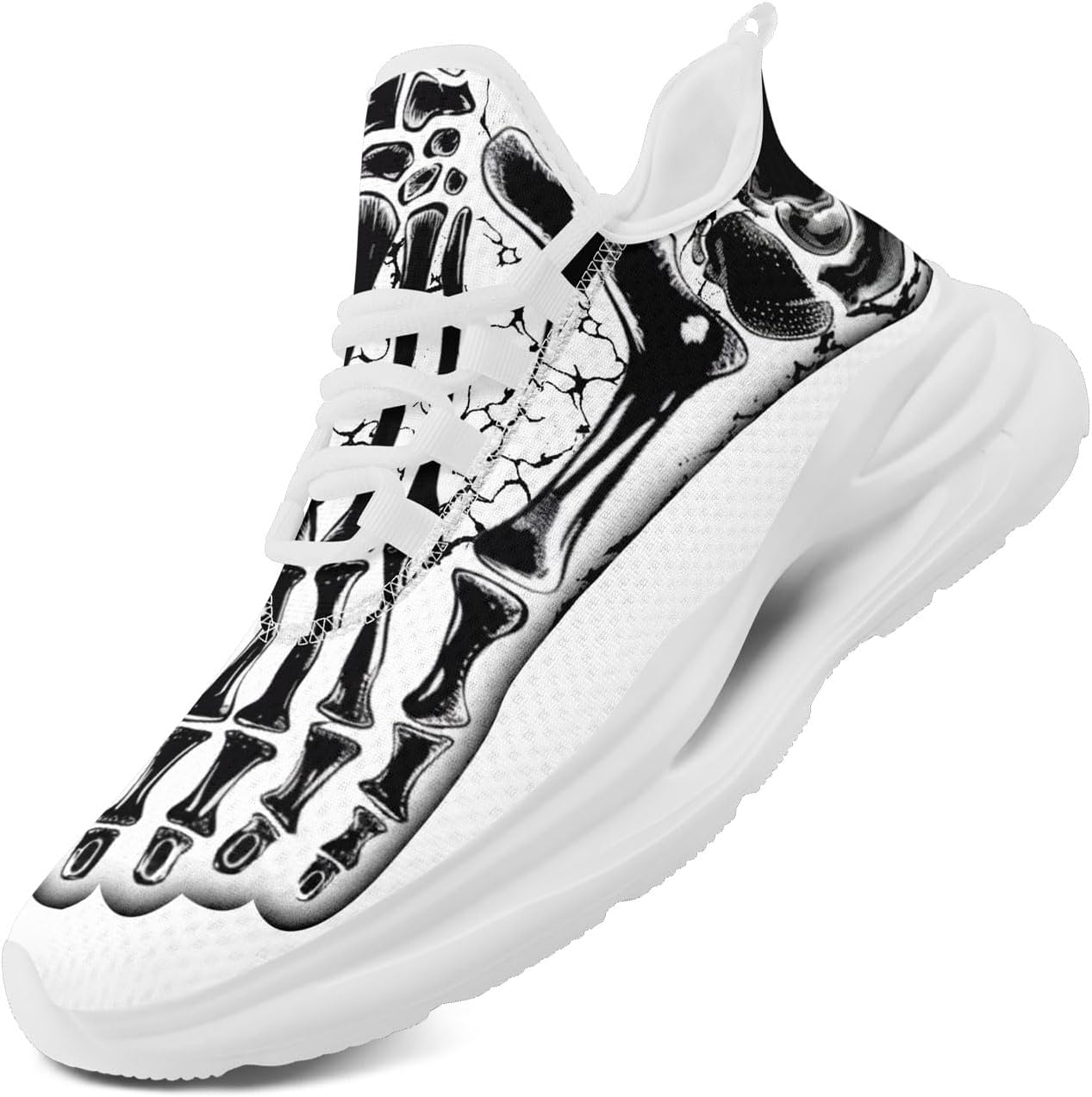 Крутые индивидуализированные мужские и женские готические кроссовки для бега с черепом, панк стиль, легкие, дышащие, повседневные кроссовки для прогулок и спорта Coolcustomize, черно-белый
Крутые индивидуализированные мужские и женские готические кроссовки для бега с черепом, панк стиль, легкие, дышащие, повседневные кроссовки для прогулок и спорта Coolcustomize, черно-белый
