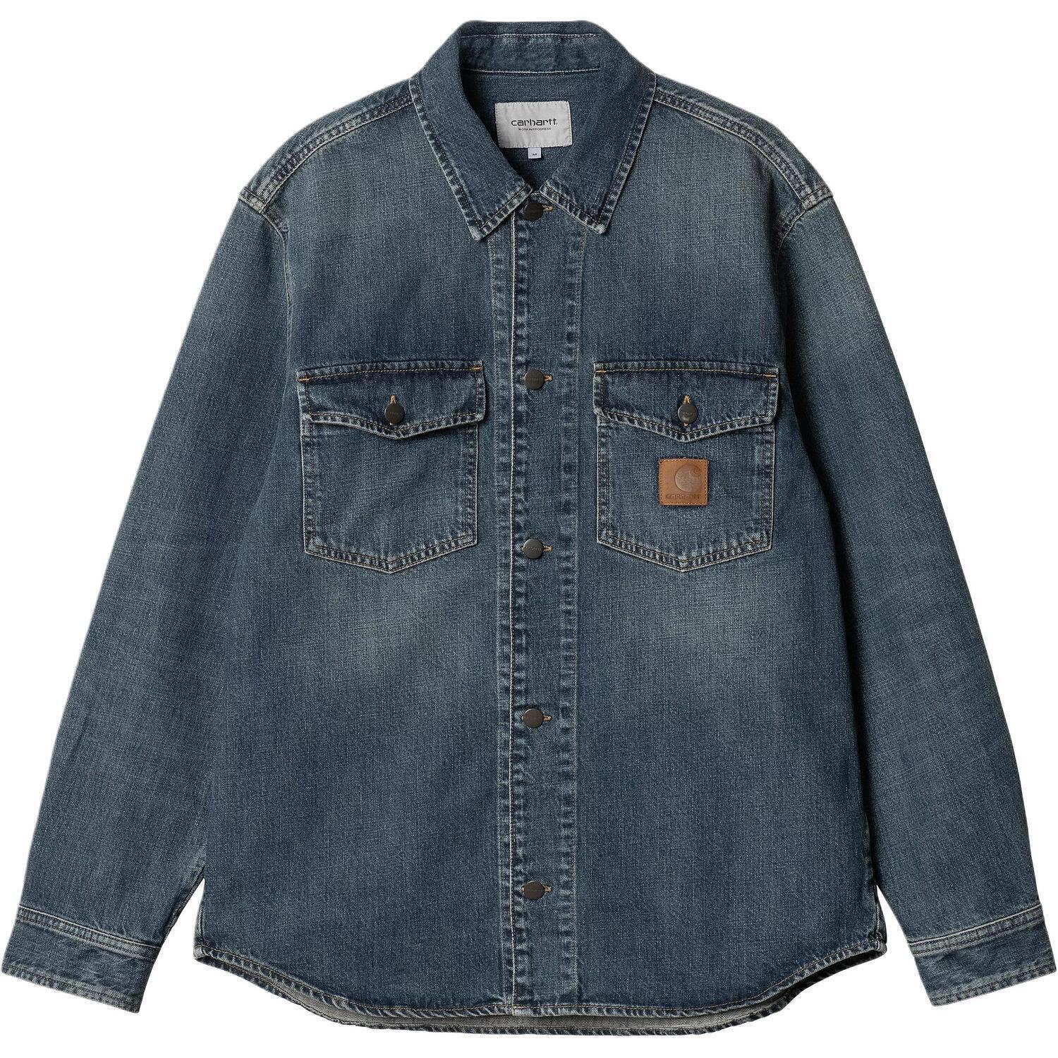 Carhartt WIP Линкольн рубашка-куртка, Washed Blue 
Carhartt WIP Линкольн рубашка-куртка, Washed Blue