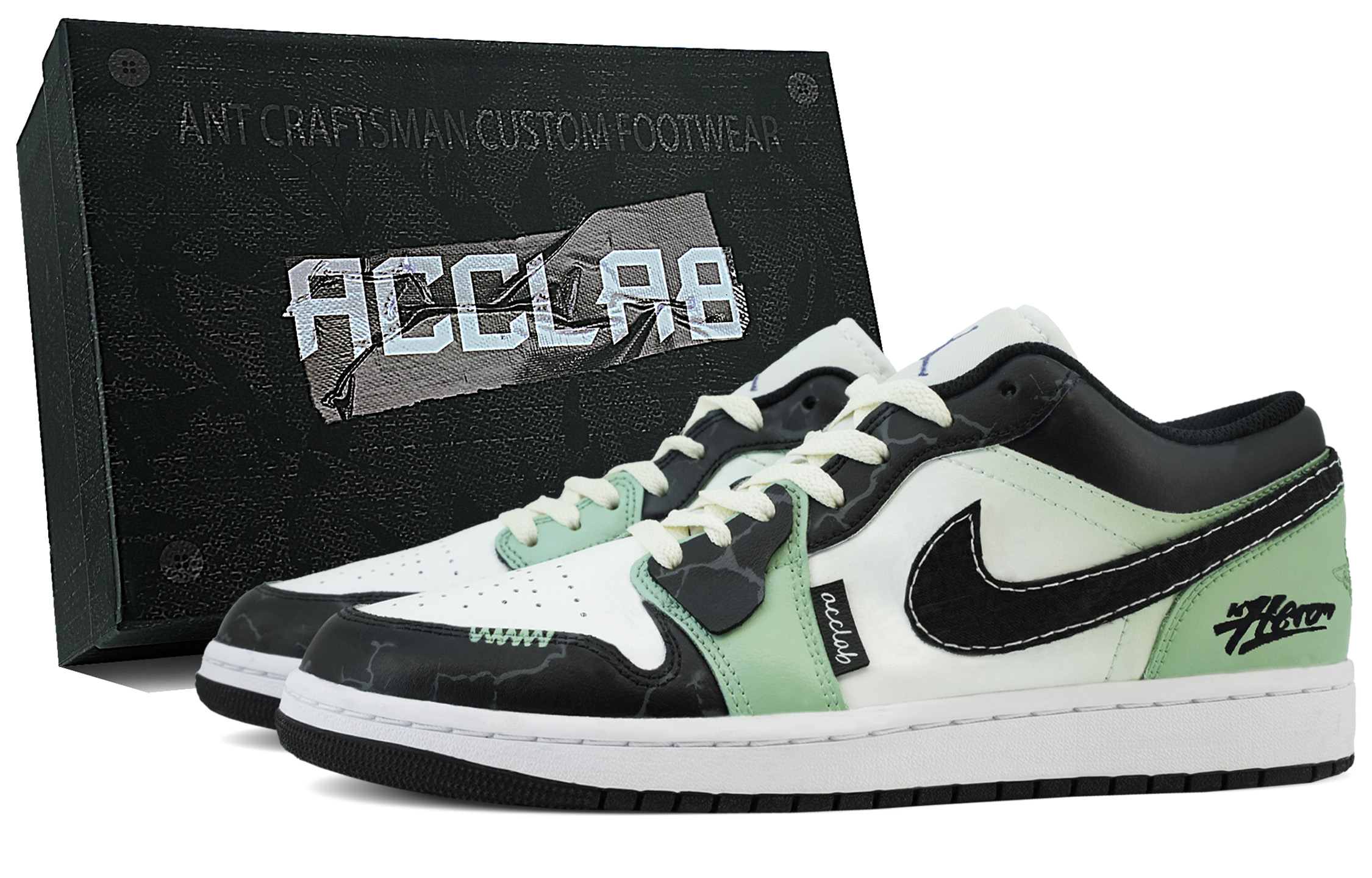 Jordan Баскетбольные кроссовки Air 1 Anti-Slip с низким верхом, износостойкие, мужские, черно-зеленые
Jordan Баскетбольные кроссовки Air 1 Anti-Slip с низким верхом, износостойкие, мужские, черно-зеленые