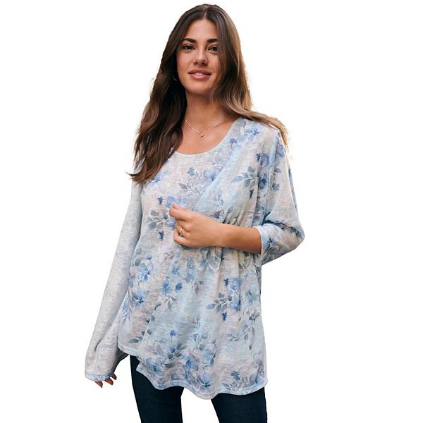 Женский сет из топа и кардигана с принтом, plus size Roaman'S, Blue Watercolor Floral
Женский сет из топа и кардигана с принтом, plus size Roaman'S, Blue Watercolor Floral