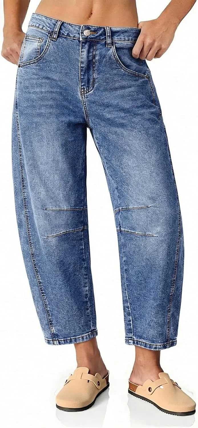 Vetinee брюки-барашек для женщин, завышенная талия, укороченные, широкие
Vetinee брюки-барашек для женщин, завышенная талия, укороченные, широкие