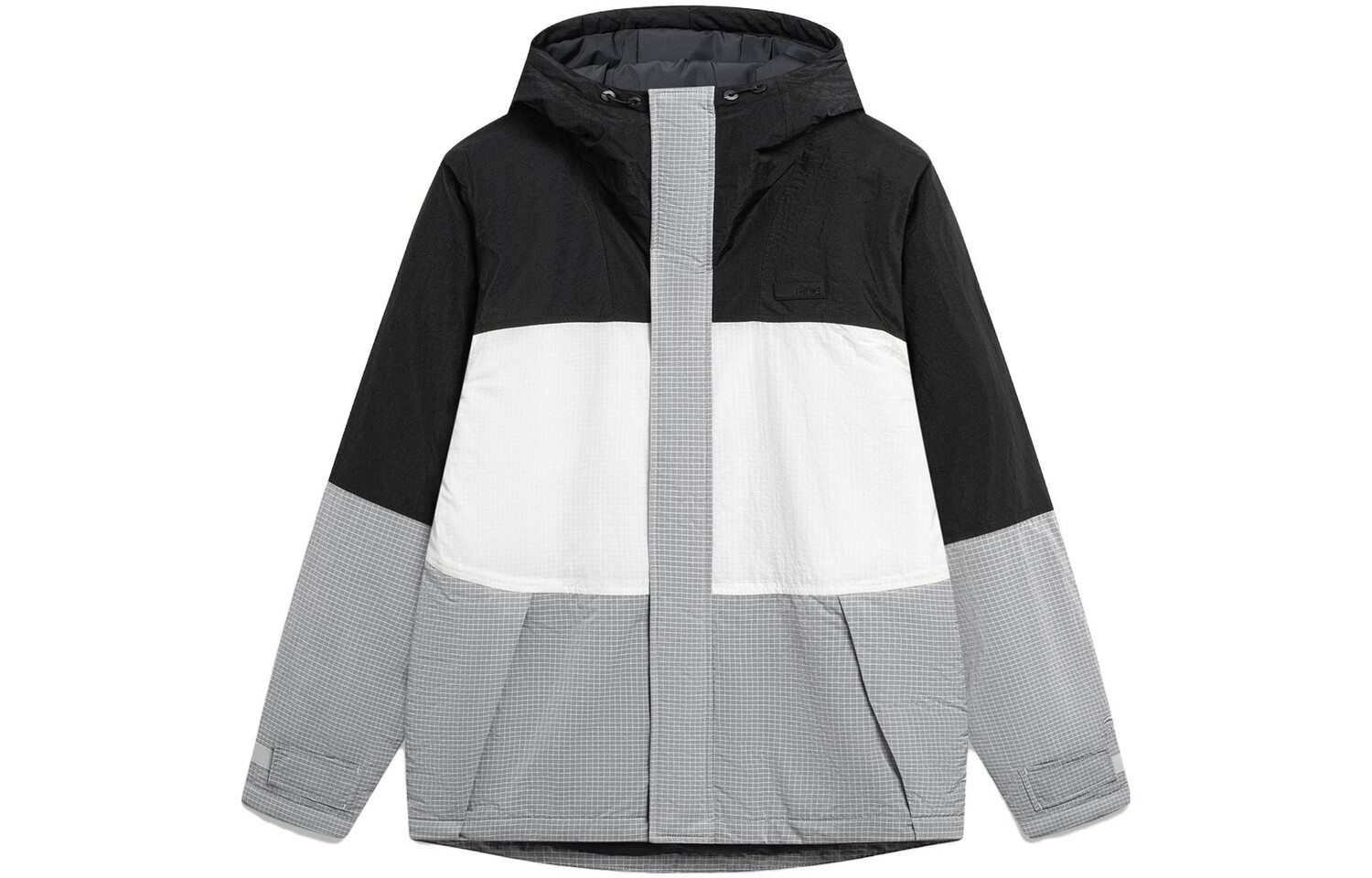 Стеганая куртка для мужчин из коллекции Sports Life, цвет кирпично-серый, молочно-белый, черный, цвет блока Lining, черный