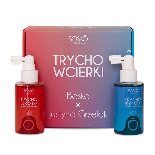 Набор: лосьон трихогидратор, 125 мл + лосьон трихобустер, 125 мл Bosko Cosmetics Linia trychologiczna
Набор: лосьон трихогидратор, 125 мл + лосьон трихобустер, 125 мл Bosko Cosmetics Linia trychologiczna