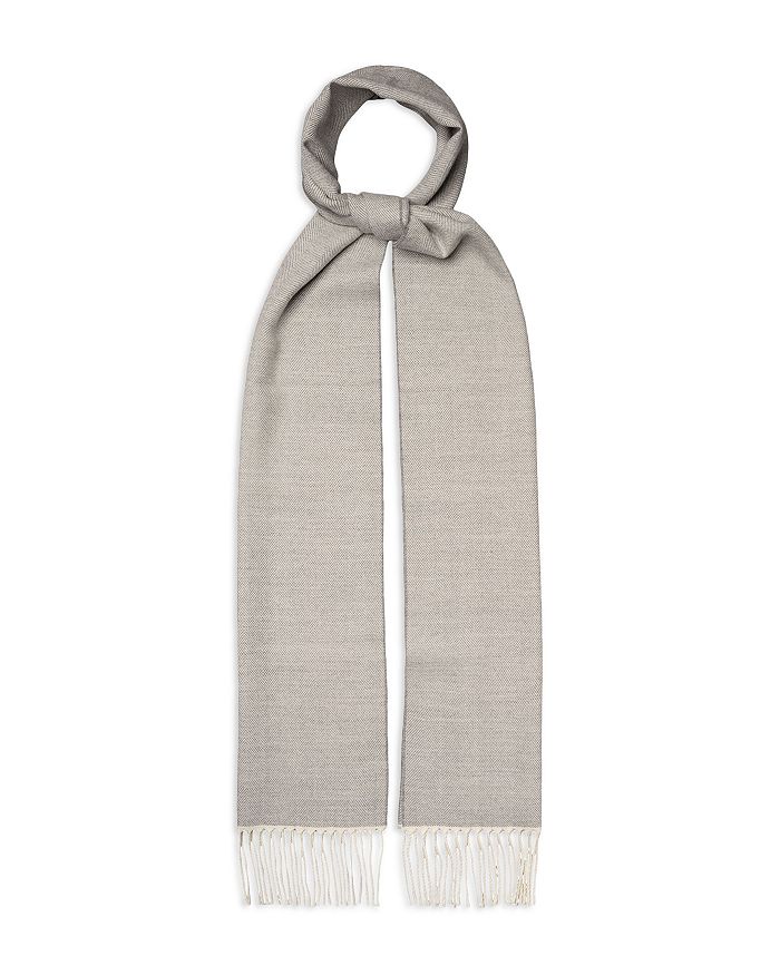 Шарф из мериносовой шерсти с узором «ёлочка» Eton, серый
Шарф из мериносовой шерсти с узором «ёлочка» Eton, серый