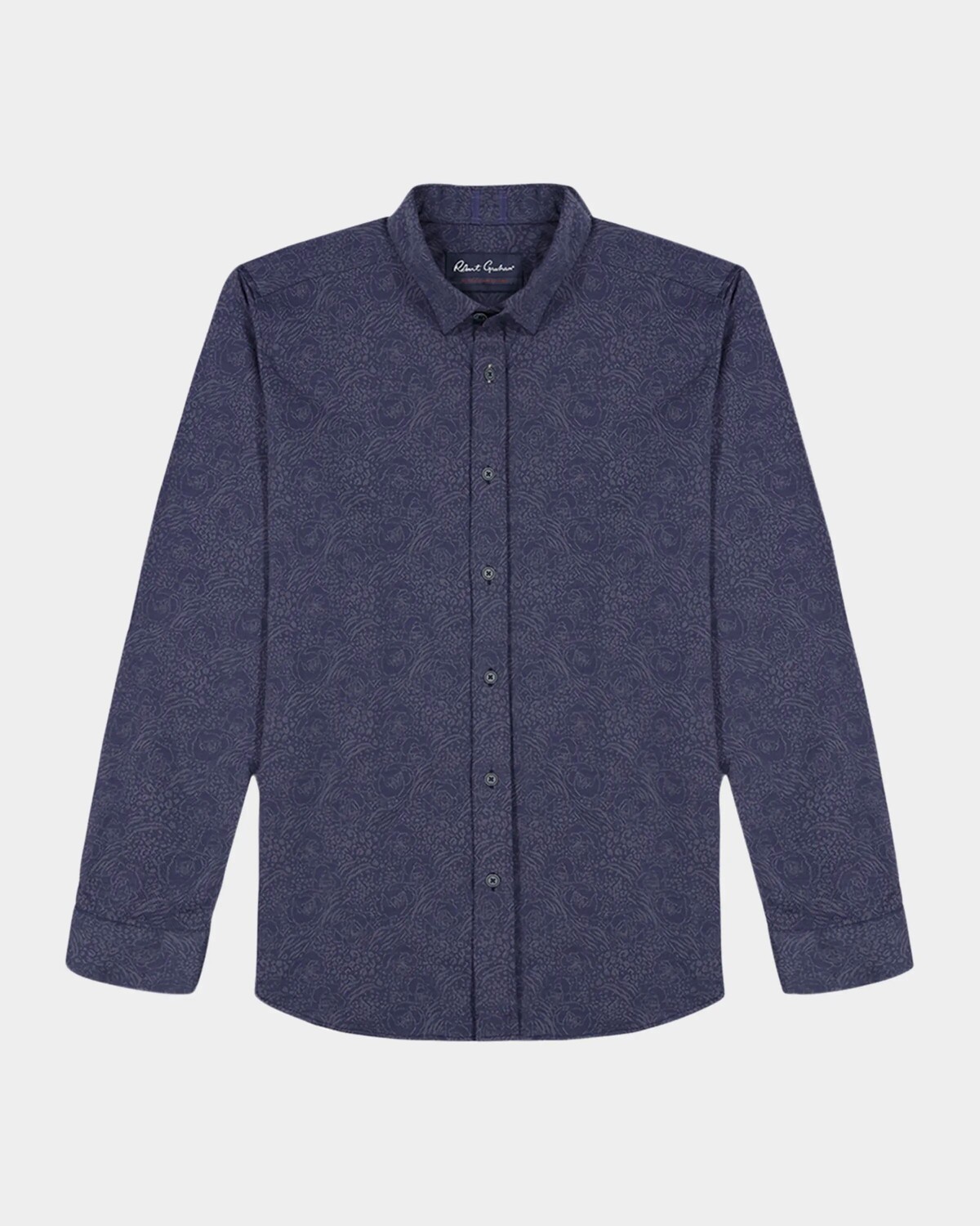 Мужская жаккардовая спортивная рубашка Kelvin с цветочным принтом Robert Graham, индиго
Мужская жаккардовая спортивная рубашка Kelvin с цветочным принтом Robert Graham, индиго