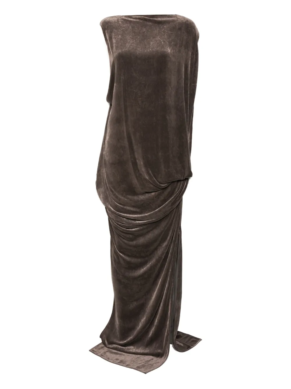 Платье с воротником-хомутом и драпировкой Rick Owens, серый
Платье с воротником-хомутом и драпировкой Rick Owens, серый