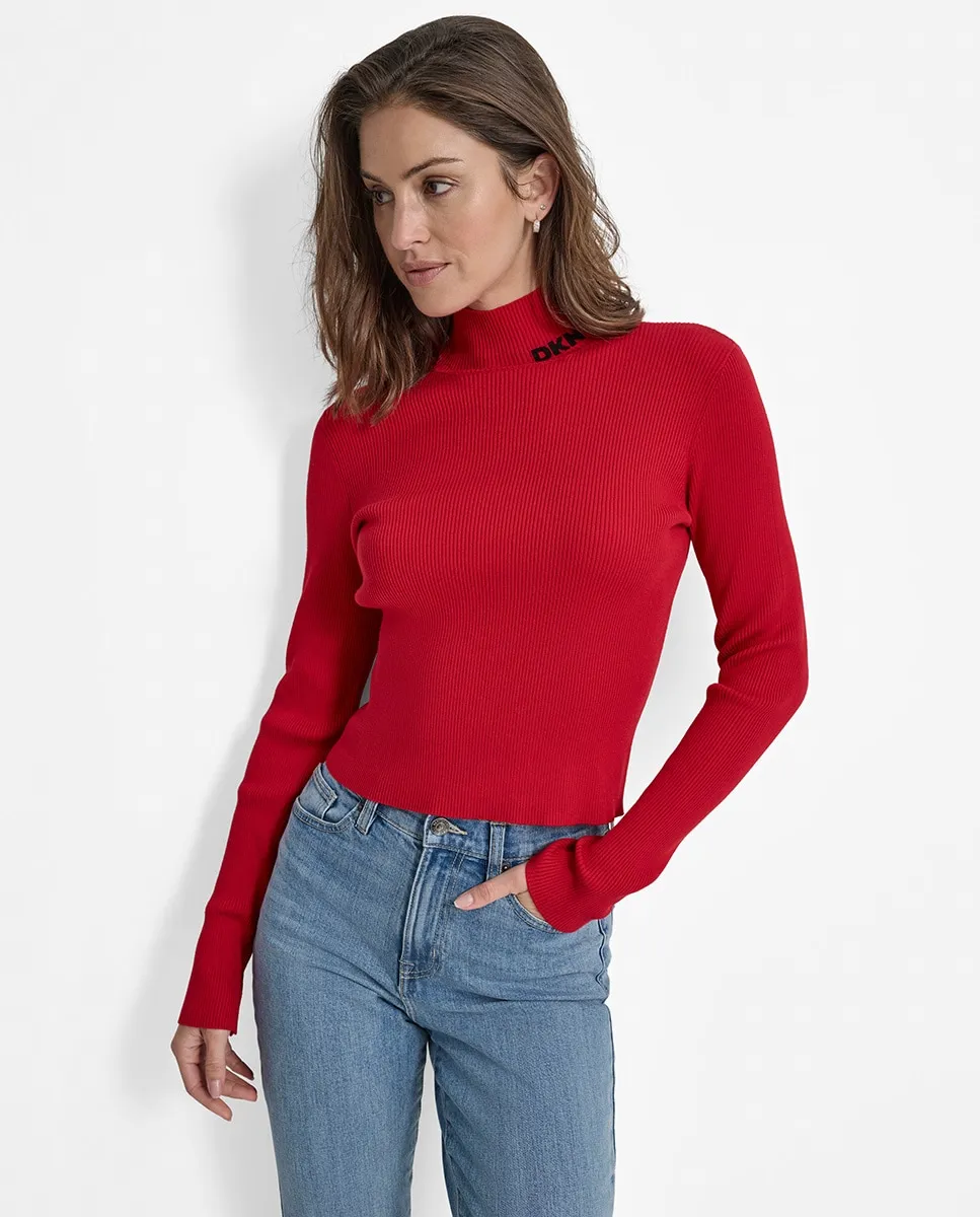 Женский свитер с высоким воротом, логотипом сбоку и длинными рукавами Dkny Jeans, красный
Женский свитер с высоким воротом, логотипом сбоку и длинными рукавами Dkny Jeans, красный