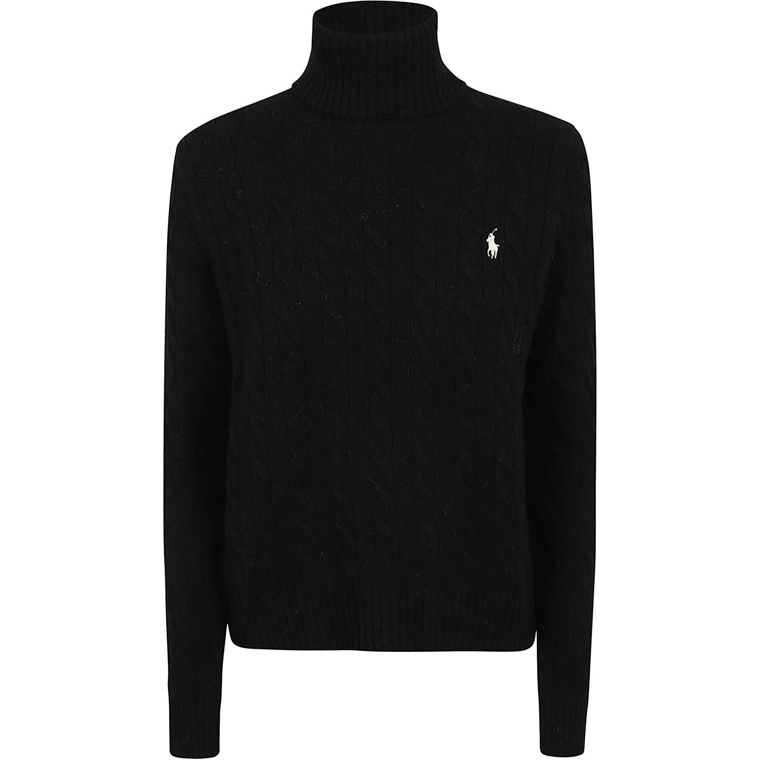 Вязаный свитер с воротником-стойкой Polo Ralph Lauren, черный
Вязаный свитер с воротником-стойкой Polo Ralph Lauren, черный