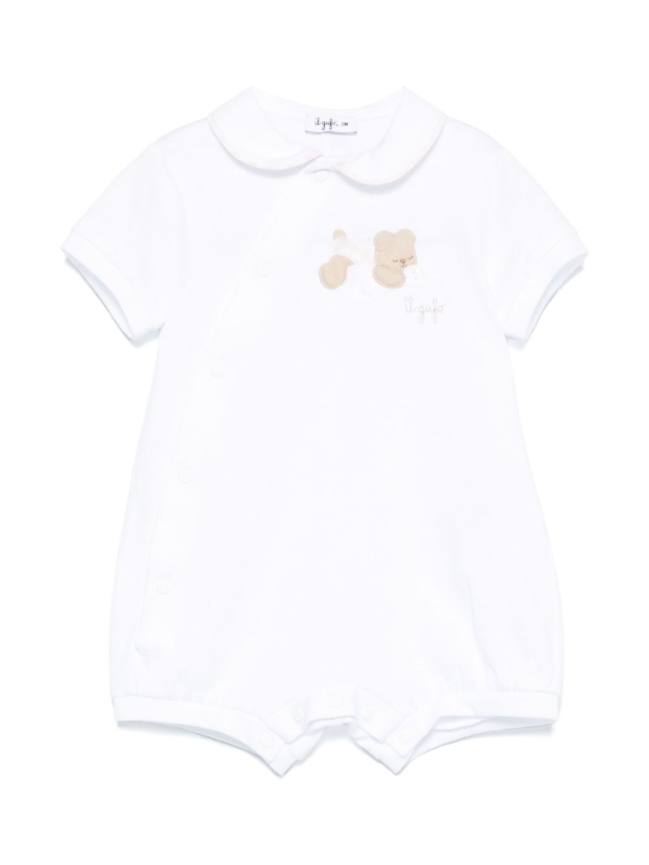 Боди с вышитым логотипом Il Gufo, белый
Боди с вышитым логотипом Il Gufo, белый