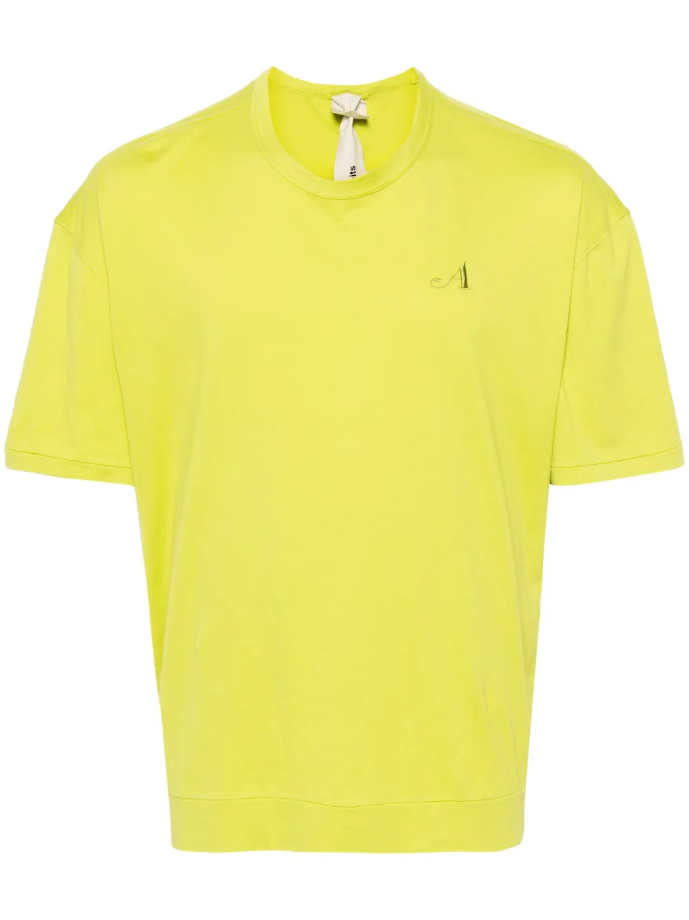 Футболка с вышитым логотипом TEN C, зеленый 
Футболка с вышитым логотипом TEN C, зеленый