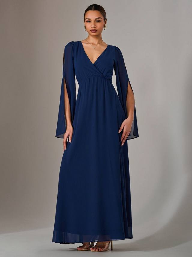 Шифоновое платье макси с коротким рукавом-шапочкой Jolie Moi, темно-синий
Шифоновое платье макси с коротким рукавом-шапочкой Jolie Moi, темно-синий