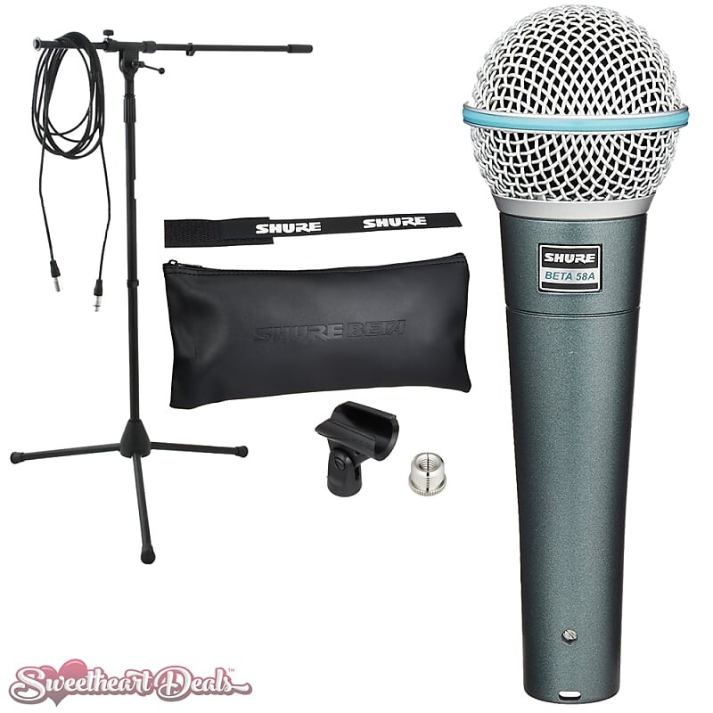 Динамический микрофон Shure BETA 58A Handheld Supercardioid Dynamic Microphone
Динамический микрофон Shure BETA 58A Handheld Supercardioid Dynamic Microphone
