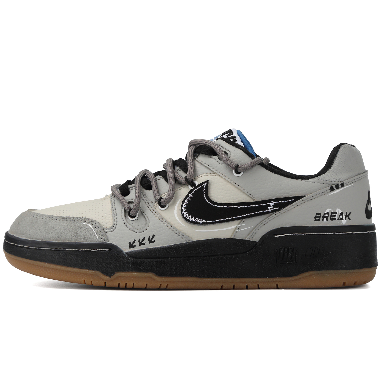 Кроссовки для скейтбординга Full Force Imaginary Era низкие мужские Nike, серый/черный
Кроссовки для скейтбординга Full Force Imaginary Era низкие мужские Nike, серый/черный