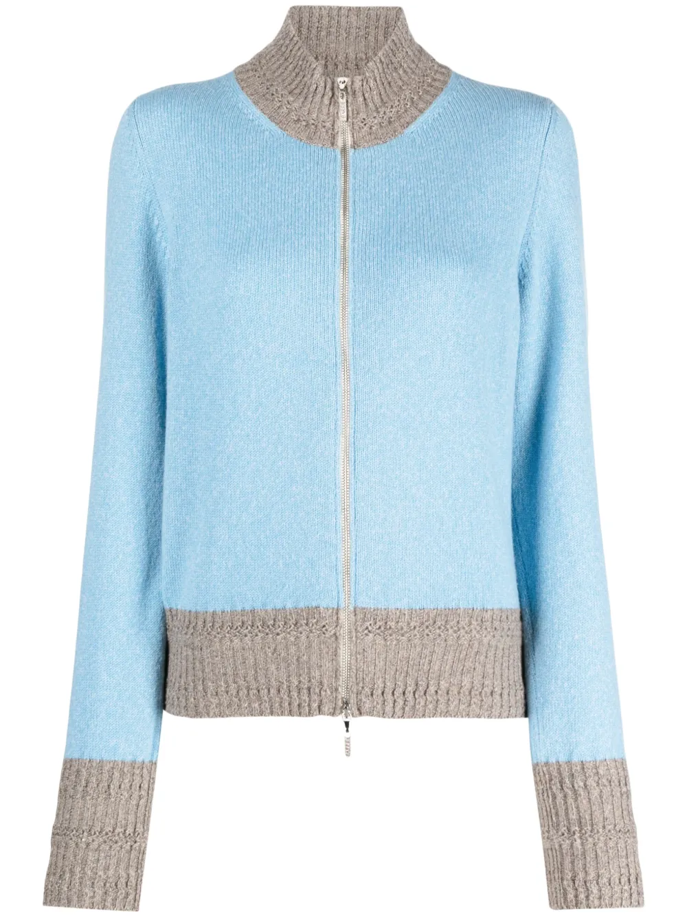 Кашемировый кардиган в двух тонах Barrie, синий
Кашемировый кардиган в двух тонах Barrie, синий