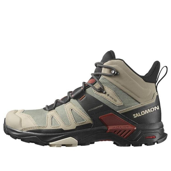 Кроссовки x ultra 4 mid gtx 'khaki green' 473525 Salomon, черный 
Кроссовки x ultra 4 mid gtx 'khaki green' 473525 Salomon, черный