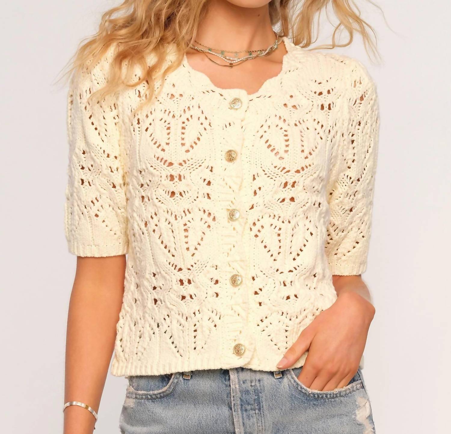 Кардиган Летиция в кремовом цвете Heartloom 
Кардиган Летиция в кремовом цвете Heartloom