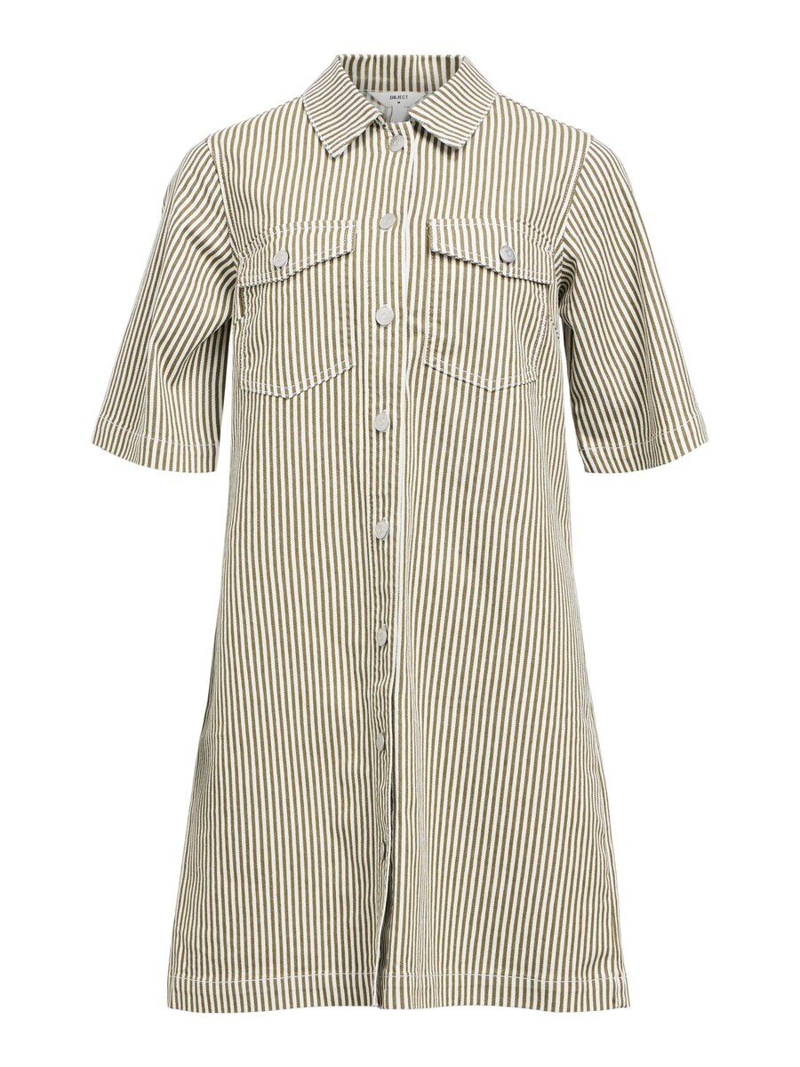 Платье-рубашка OBJECT, коричневый/белый
Платье-рубашка OBJECT, коричневый/белый