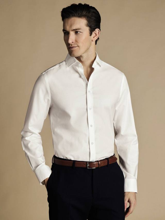 Хлопковая рубашка Slim Fit Charles Tyrwhitt, Ivory
Хлопковая рубашка Slim Fit Charles Tyrwhitt, Ivory