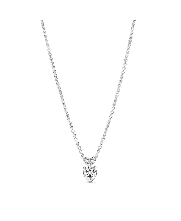 Классическое колье-колье с подвеской в виде сердца из стерлингового серебра с двумя сверкающими кубическими цирконами Pandora, silver
Классическое колье-колье с подвеской в виде сердца из стерлингового серебра с двумя сверкающими кубическими цирконами Pandora, silver