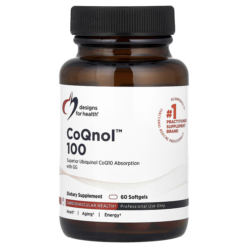 Designs For Health, CoQnol 100, 60 Softgels
Designs For Health, CoQnol 100, 60 Softgels